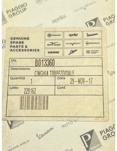 Courroie neuve PIAGGIO BEVERLY 300 2009  -  2019