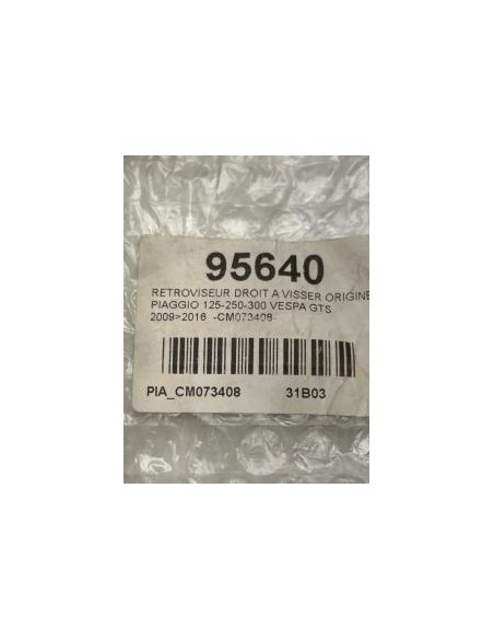 Rétroviseur côté droit NEUF PIAGGIO VESPA GTS 125 2007 - 2016