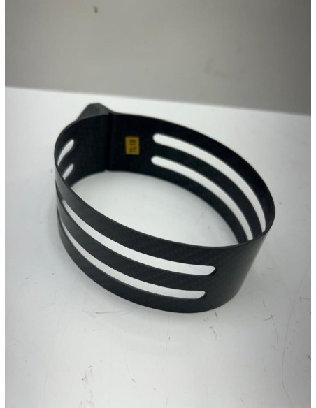 Support échappement LeoVince carbon Ovale