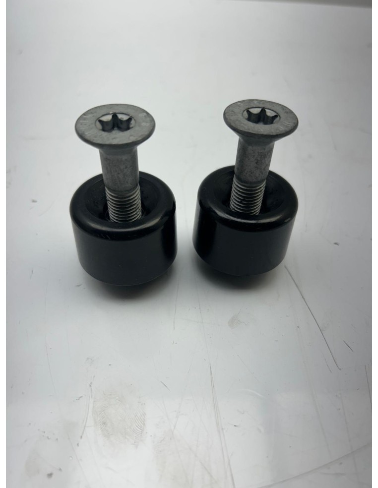 Embout de guidon noir (avec vis)