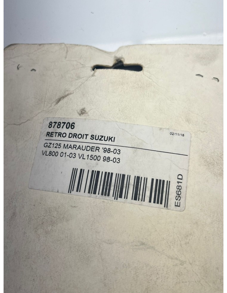 Rétroviseur droit SUZUKI GZ 125 Marauder 1998 - 2003