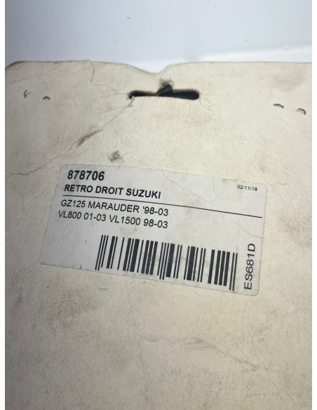 Rétroviseur droit SUZUKI GZ 125 Marauder 1998 - 2003