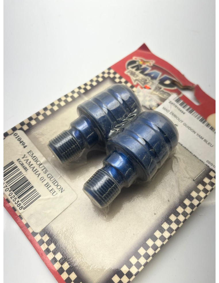 Embout de guidon MAD bleu