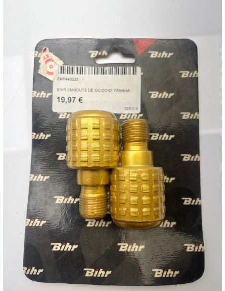 Embout de guidon doré