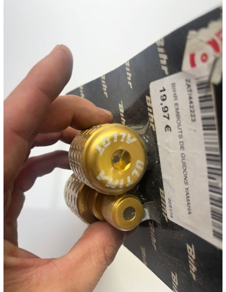 Embout de guidon doré