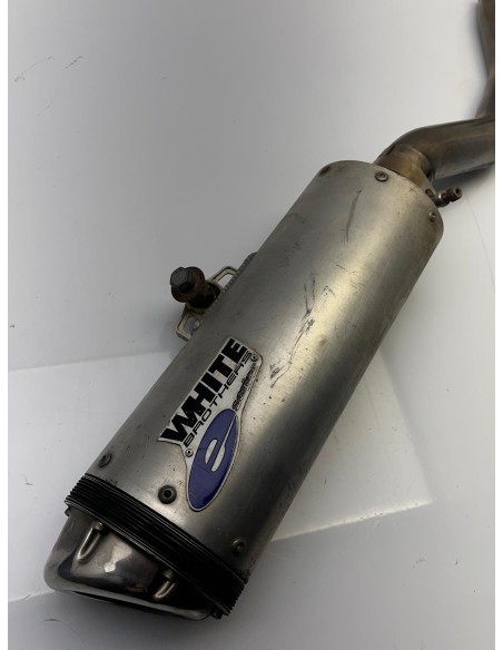 Echappement + demi ligne WHITE BROTHER YAMAHA TT 600 S 4LW de 1993 - 1995