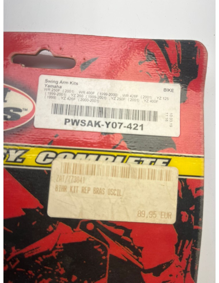 Kit de réparation de bras oscillant YAMAHA 125 YZ 1999 - 2001