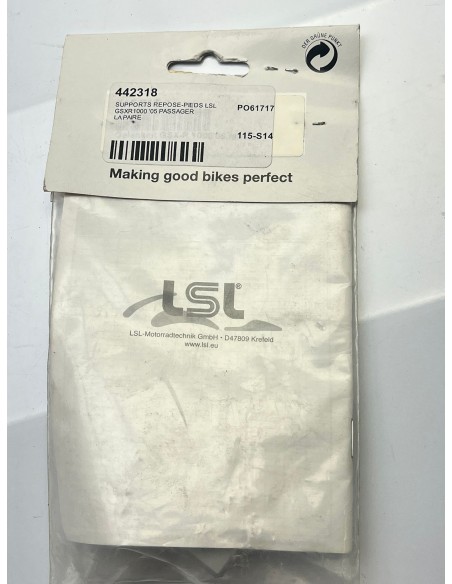 Supports de repose pieds passagers SUZUKI GSXR 1000 2005