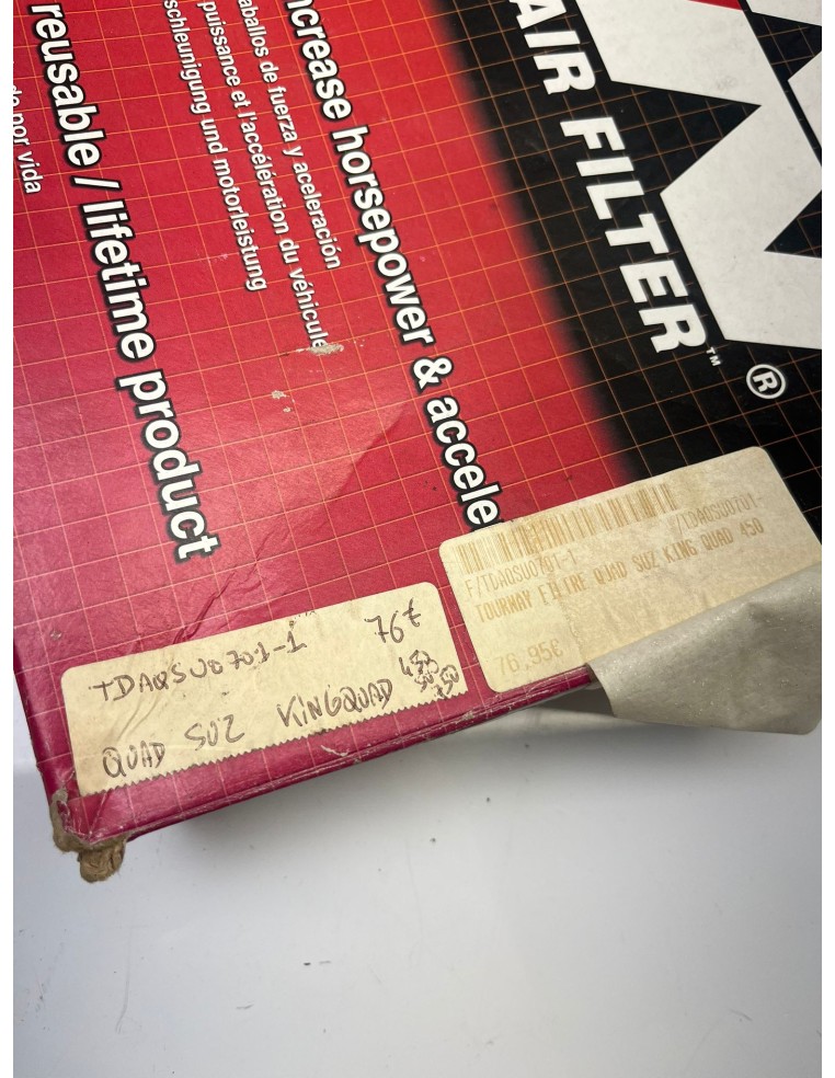 Filtre à air K&N SUZUKI 450 King Quad 2007 - 2010