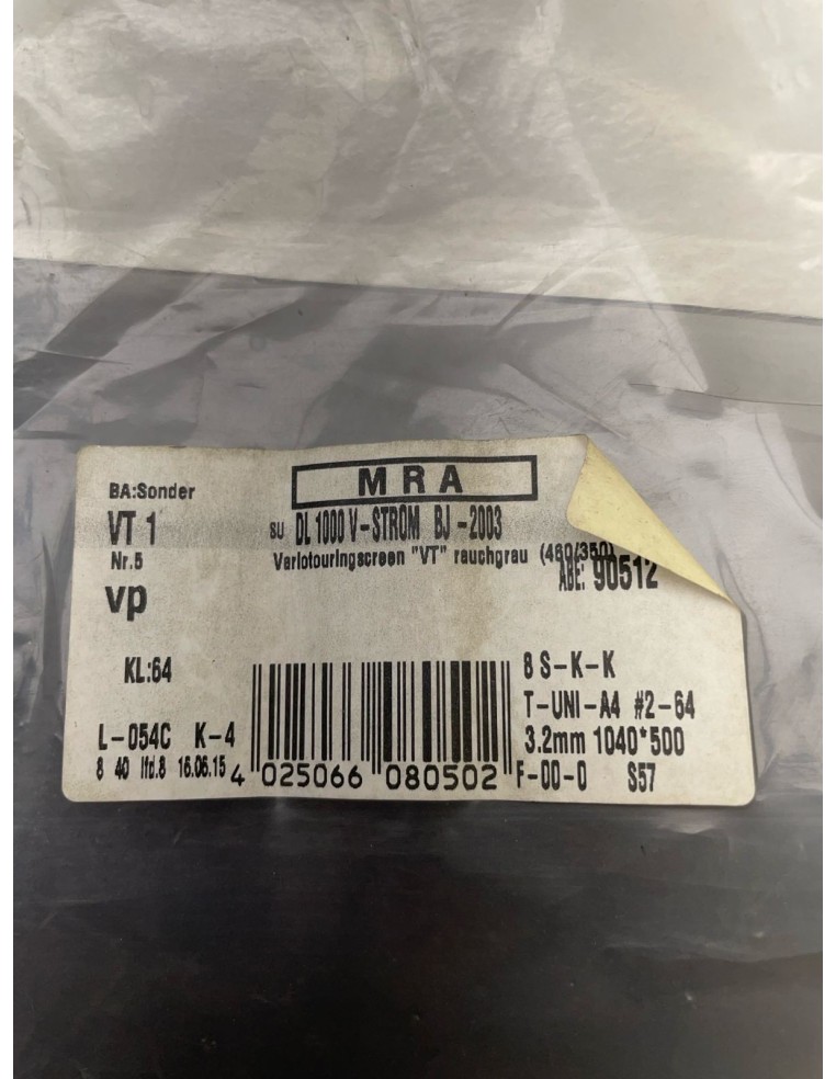 Bulle SUZUKI V-STROM 1000 2002 / 2006 9461006G00000