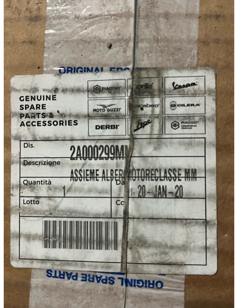 Vilebrequin NEUF Aprilia RSV4 1000 2015 - 2016 / Aprilia Tuono 1100  2015 - 2020 / Aprilia RSV4 1100 2019 - 2020 Ref 2A000299MM