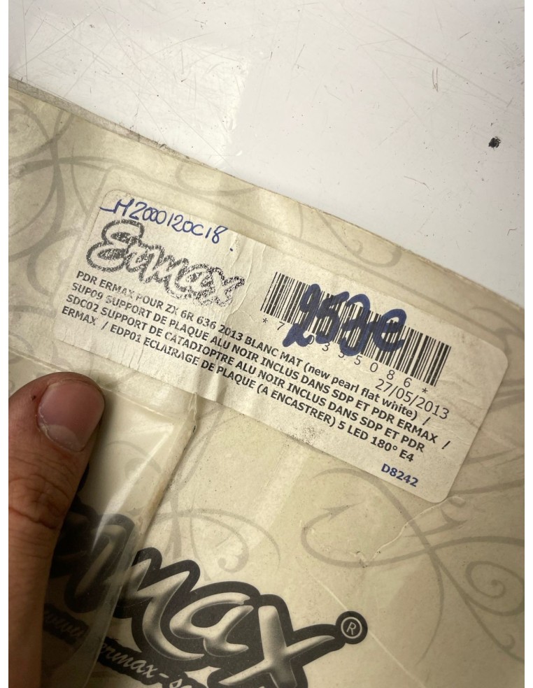 Support de plaque ERMAX KAWASAKI ZX6R 2013 / 2015 350230351