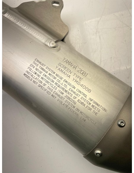 Pot d'échappement Origine YAMAHA 250 WRF 2015 - 2019