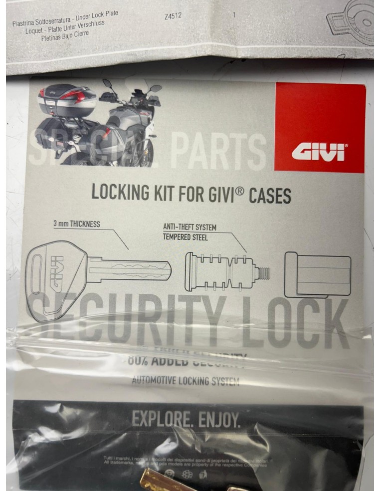 Kit barillet avec loquet GIVI