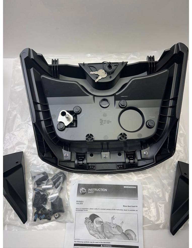 Capot / couvercle de siège passager CAN-AM SPYDER F3 2015 - 2019 708301199