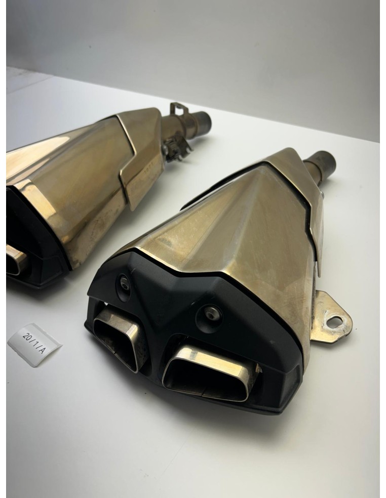Silencieux d'échappement droit et gauche origine KAWASAKI Z1000 2010 - 2013 | Occasion - RALY