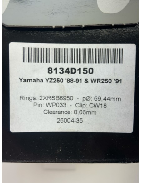 Kit piston YAMAHA YZ 250 1988 - 1991 | Occasion - RALY