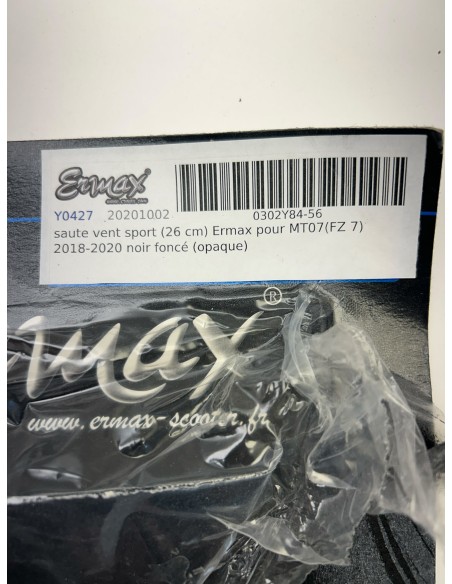 Bulle sport fumée Ermax YAMAHA MT 07 2018 - 2020 | Occasion - RALY
