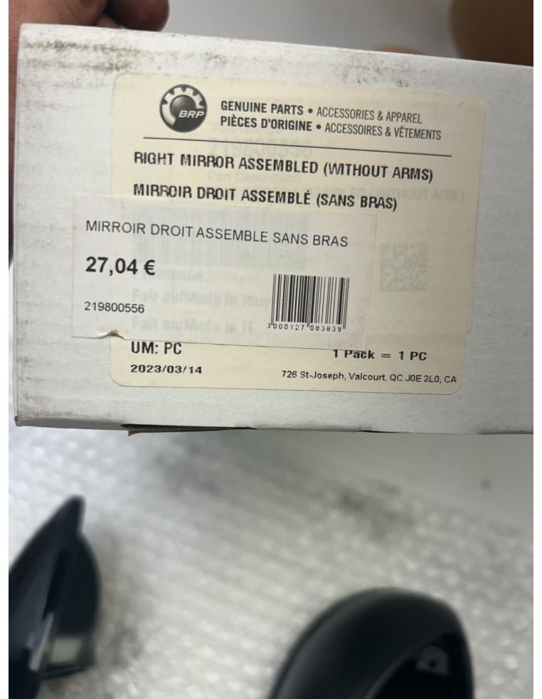 Rétroviseur droit origine (désassemblé) CAN-AM 718 Spyder RS 2019 - 2024 | Occasion - RALY