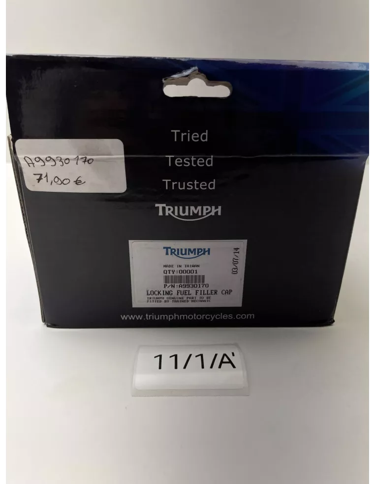 Bouchon de réservoir d'essence origine TRIUMPH Bonneville 2001 - 2007