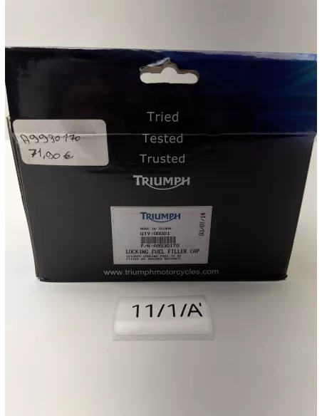 Bouchon de réservoir d'essence origine TRIUMPH Bonneville 2001 - 2007