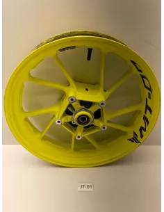 Jante avant origine jaune fluo YAMAHA MT 07 2014 - 2020