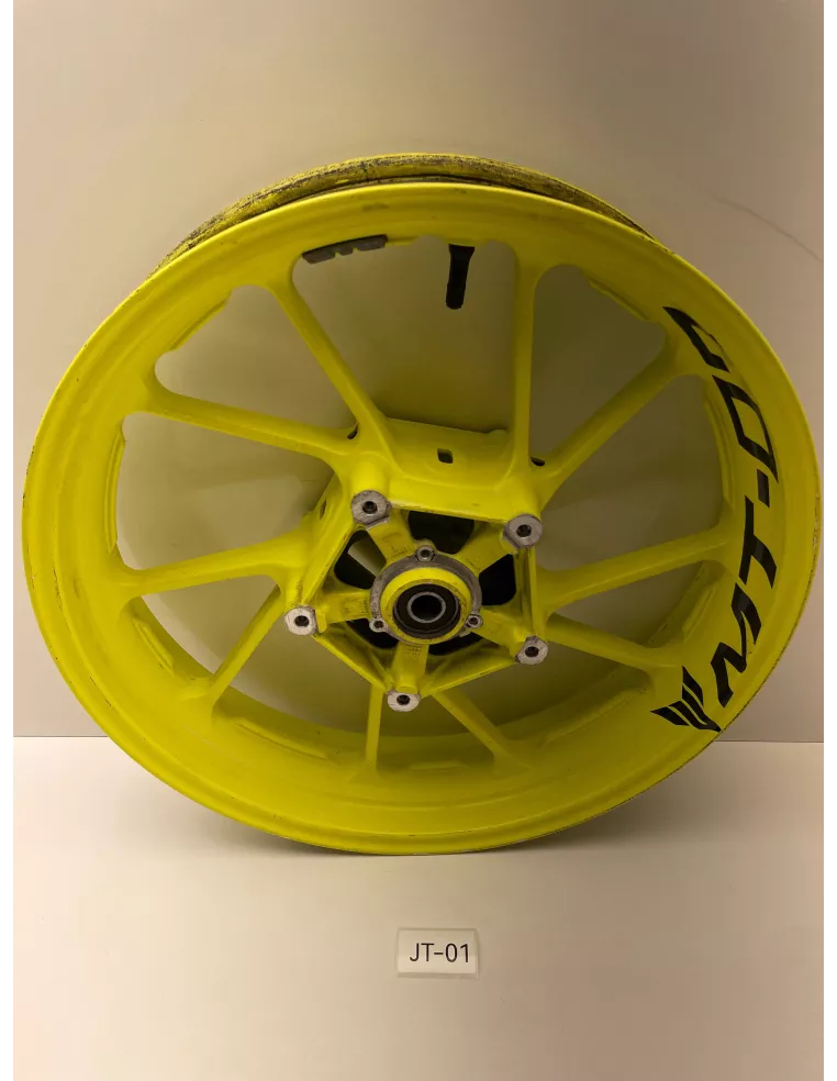 Jante avant origine jaune fluo YAMAHA MT 07 2014 - 2020