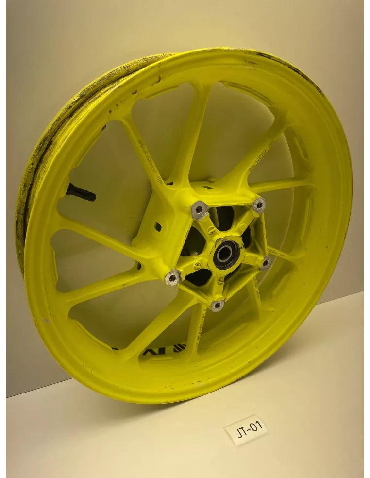 Jante avant origine jaune fluo YAMAHA MT 07 2014 - 2020