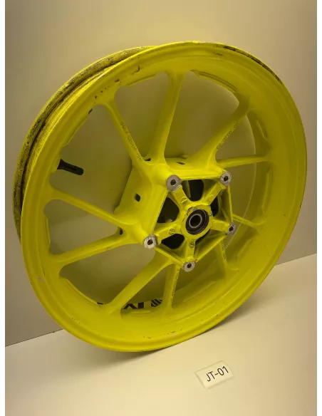 Jante avant origine jaune fluo YAMAHA MT 07 2014 - 2020