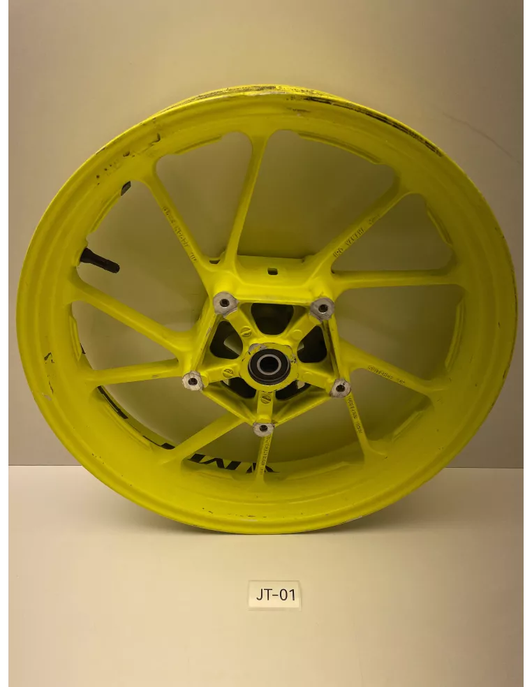 Jante avant origine jaune fluo YAMAHA MT 07 2014 - 2020