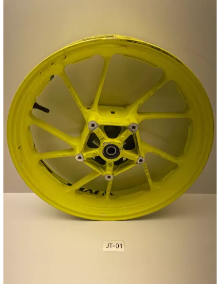 Jante avant origine jaune fluo YAMAHA MT 07 2014 - 2020