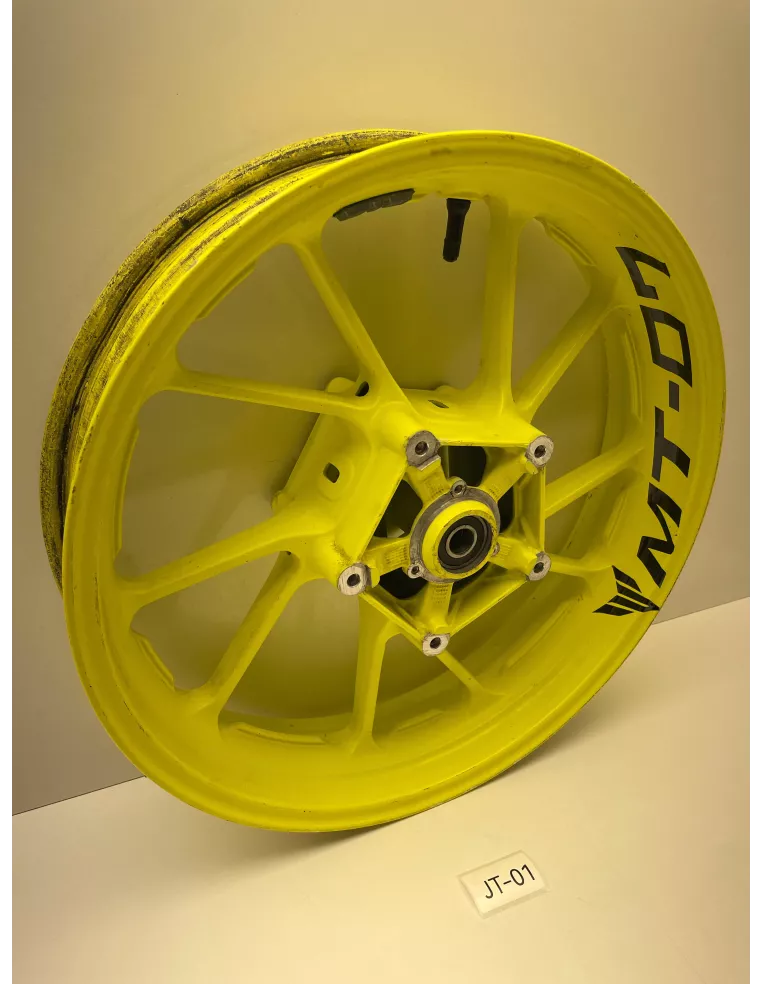 Jante avant origine jaune fluo YAMAHA MT 07 2014 - 2020