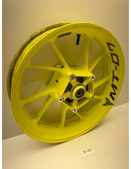 Jante avant origine jaune fluo YAMAHA MT 07 2014 - 2020