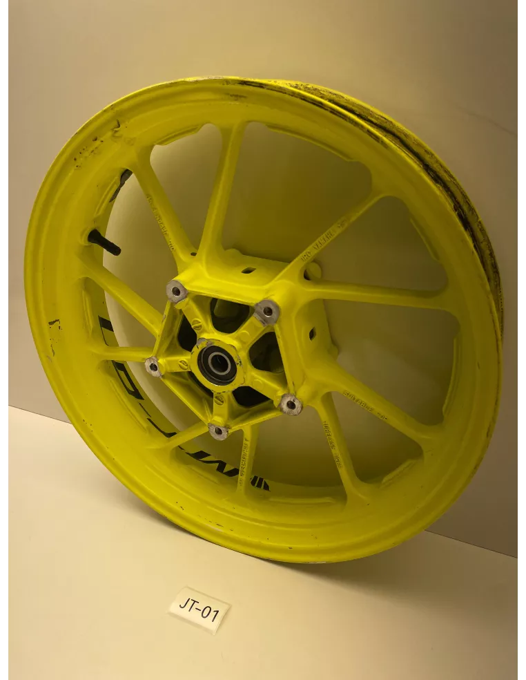 Jante avant origine jaune fluo YAMAHA MT 07 2014 - 2020