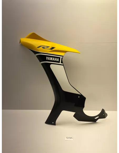 Carénage avant gauche origine jaune YAMAHA R1 2016 (60th anniversary)