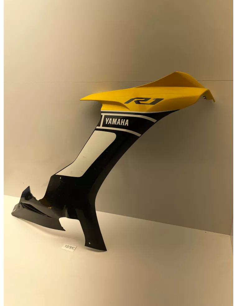 Carénage avant gauche origine jaune YAMAHA R1 2016 (60th anniversary)