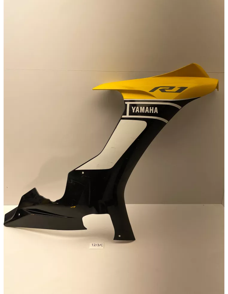 Carénage avant gauche origine jaune YAMAHA R1 2016 (60th anniversary)