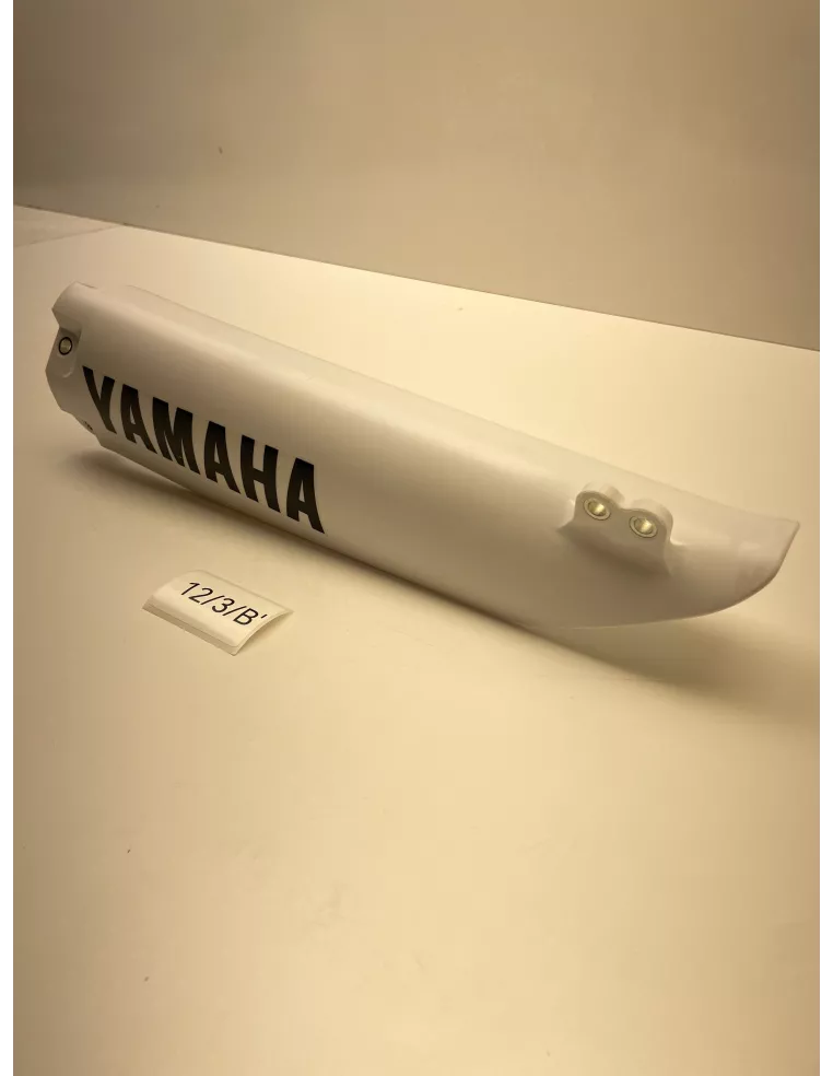 Protège fourche gauche blanc origine YAMAHA YZ 125 2005 - 2007 - occasion (photo 3)