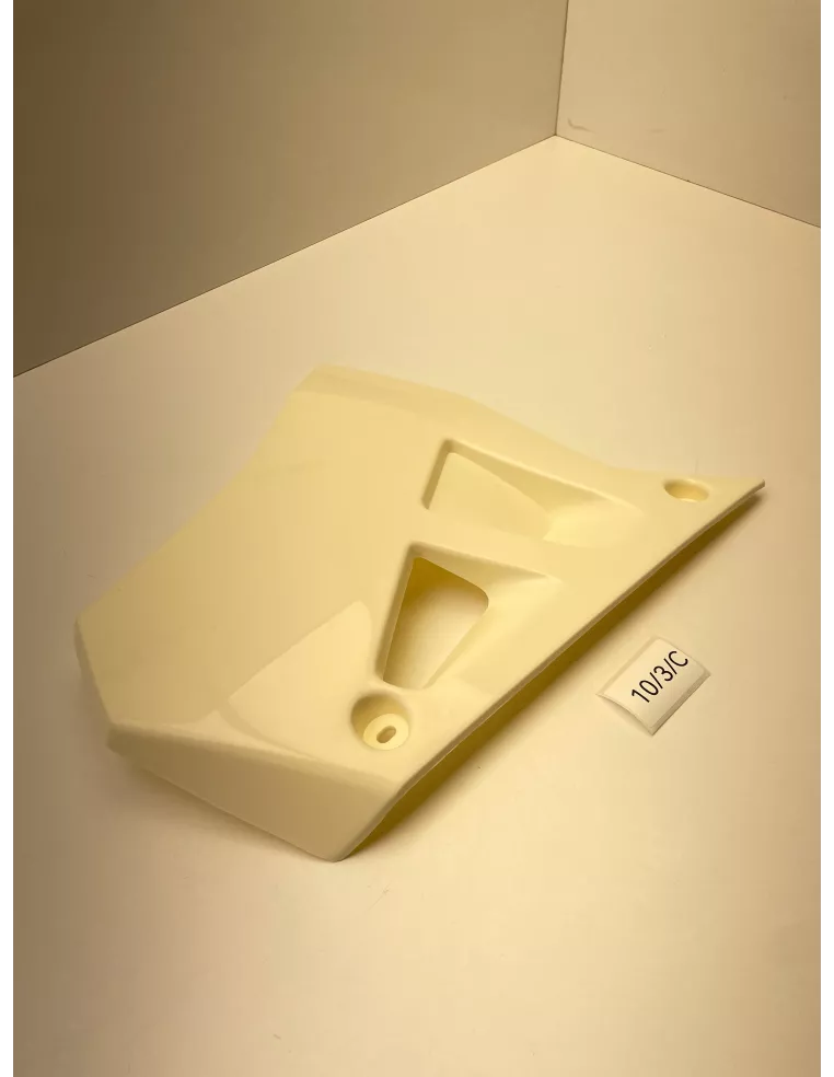 Ecope de radiateur droite origine blanche YAMAHA DT 50 R 1989 - 1995 - occasion (photo 2)