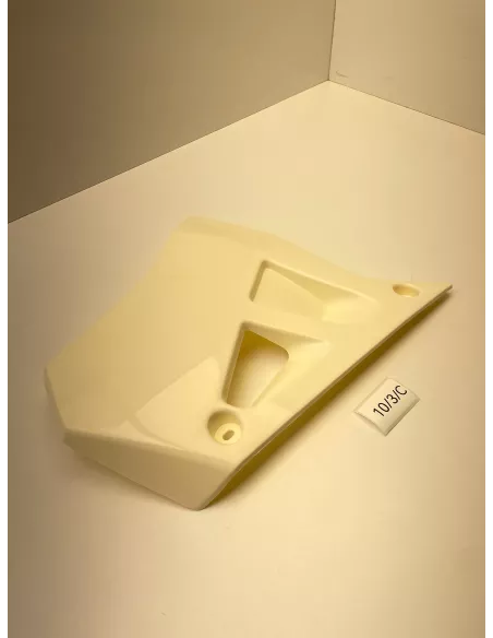 Ecope de radiateur droite origine blanche YAMAHA DT 50 R 1989 - 1995 - occasion (photo 2)