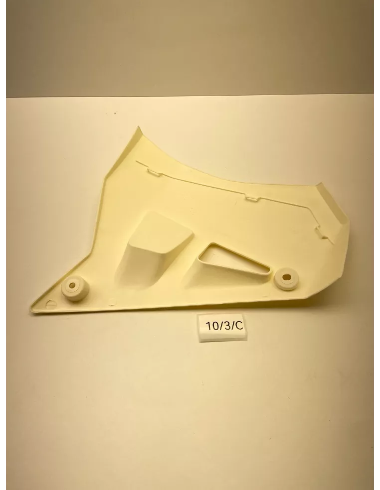 Ecope de radiateur droite origine blanche YAMAHA DT 50 R 1989 - 1995 - occasion (photo 3)