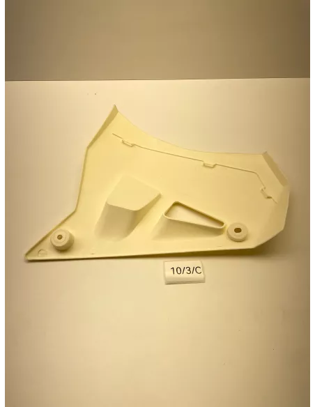 Ecope de radiateur droite origine blanche YAMAHA DT 50 R 1989 - 1995 - occasion (photo 3)