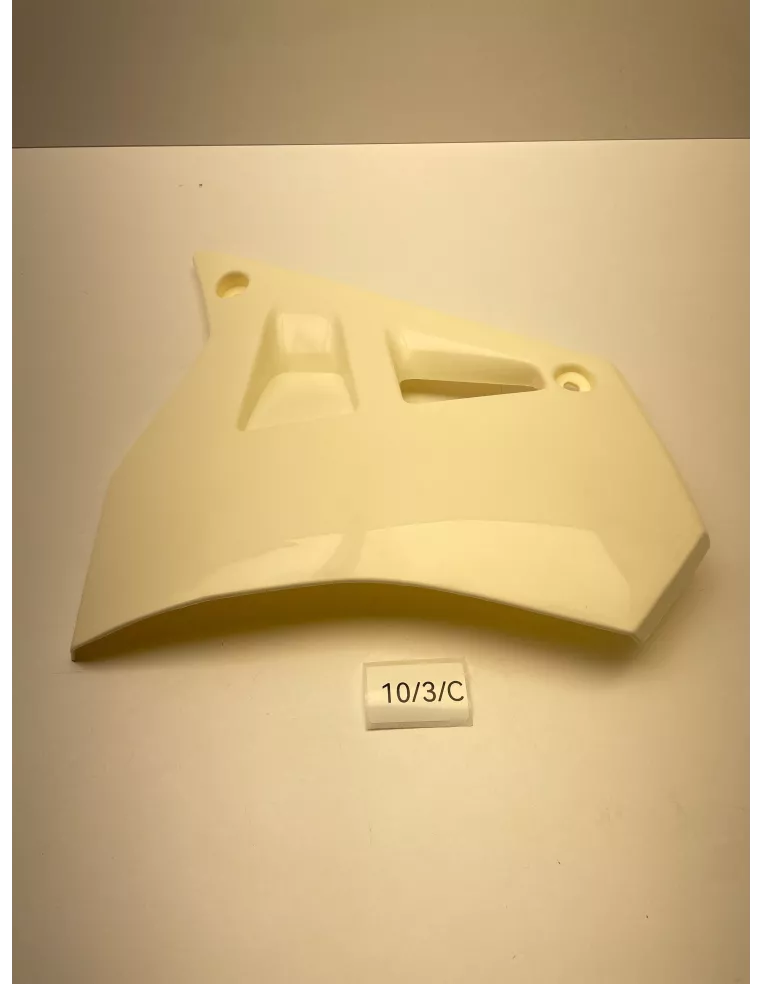 Ecope de radiateur droite origine blanche YAMAHA DT 50 R 1989 - 1995 - occasion (photo 6)