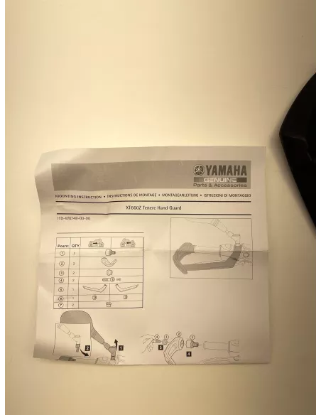 Protège-mains origine YAMAHA XT 660 Z Ténéré 2008 - 2016 – 11D-W0748-00