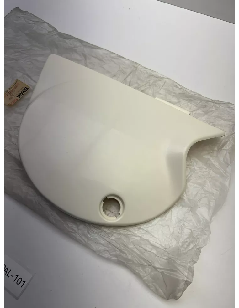 Cache latéral gauche origine blanc YAMAHA XT 500 1976 - 1979 – 4T9-21711-00