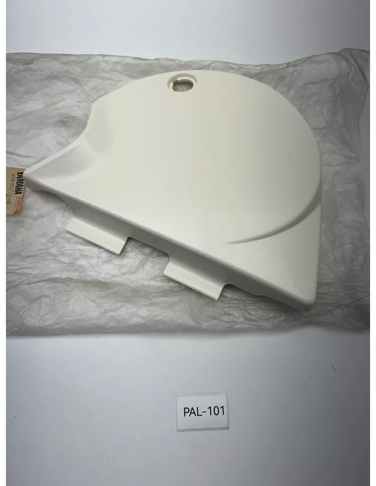 Cache latéral gauche origine blanc YAMAHA XT 500 1976 - 1979 – 4T9-21711-00