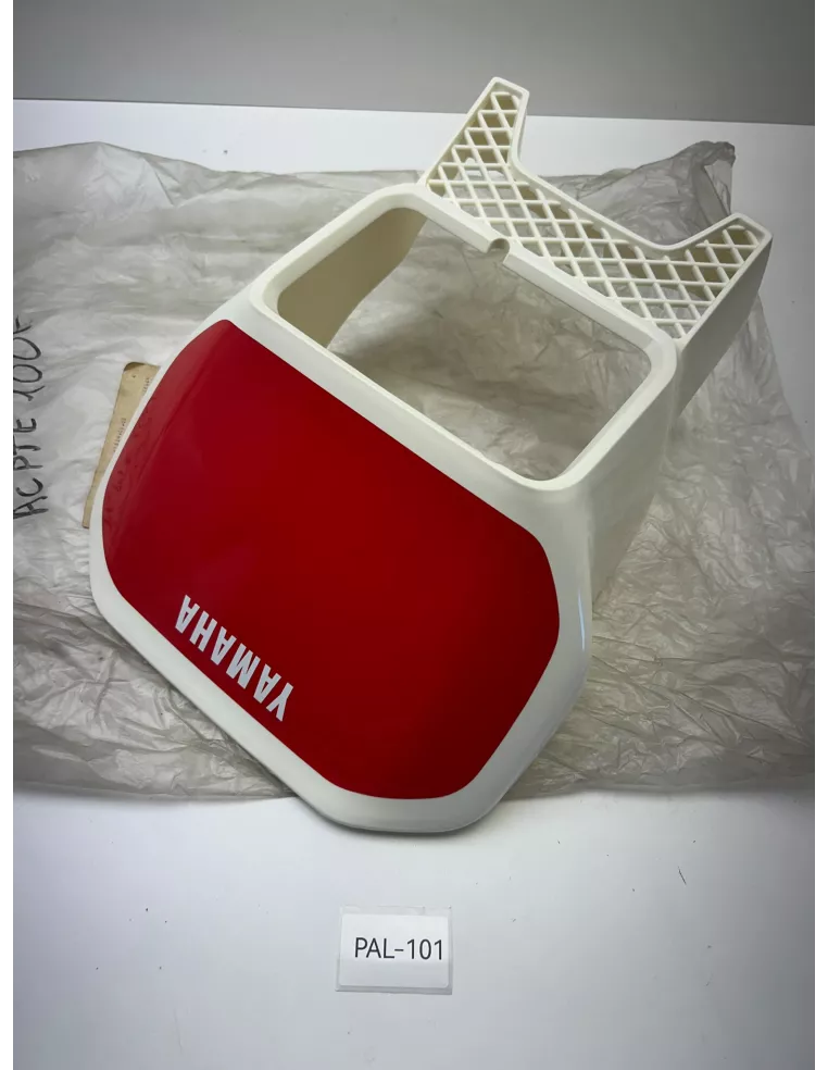 Plaque phare origine rouge et blanche YAMAHA DT 125 R 1989 - 1990 – 1VJ-W2834-01