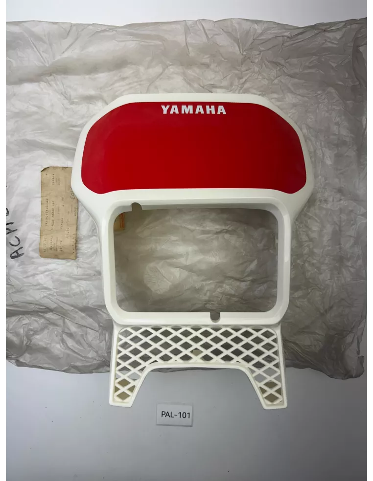 Plaque phare origine rouge et blanche YAMAHA DT 125 R 1989 - 1990 – 1VJ-W2834-01
