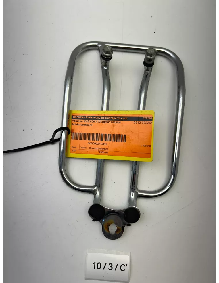 Porte bagages chromé origine YAMAHA XVS 650 A Dragstar Classic 1998 - 2011 – STR-5BN51-10