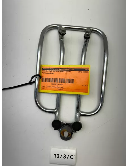 Porte bagages chromé origine YAMAHA XVS 650 A Dragstar Classic 1998 - 2011 – STR-5BN51-10